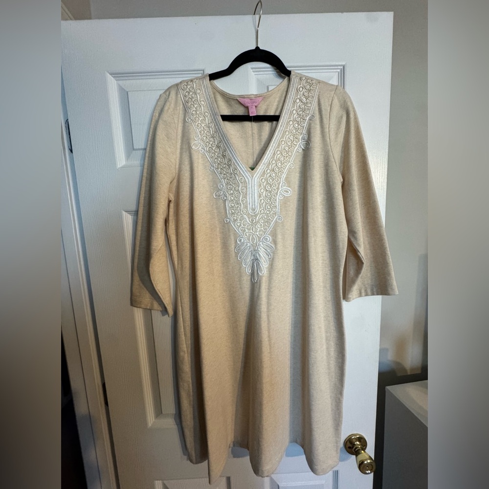 Lilly Pulitzer Heathered Camel Clarkson dress